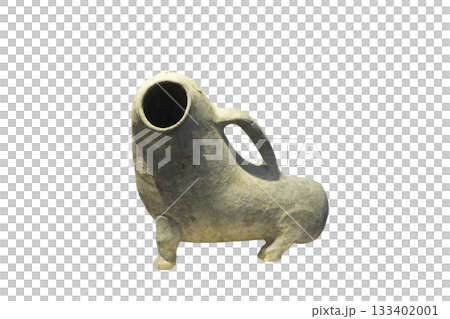 Ancient Baekje Culture and Traditional Korean Portable Male Urinal Hoja, Historic Ceramic Artifact from Korea Baekje Kingdom 133402001