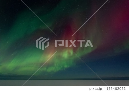 Aurora Borealis over Island 133402031