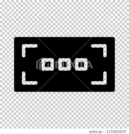 禮品券輪廓圖標 133402829