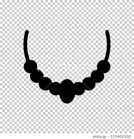 項鍊和配件輪廓圖標 133402830