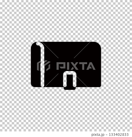 Wallet silhouette icon 133402833