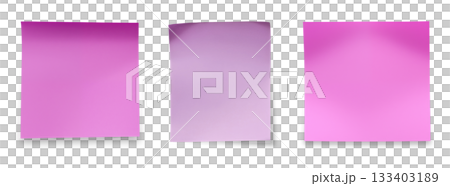 Three Purple Paper Notes 133403189