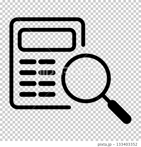 査定・見積もりの線画アイコン 133403352
