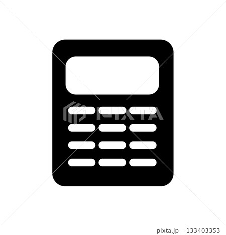 電卓・計算機のシルエットアイコン 電卓・計算機のシルエットアイコン 133403353