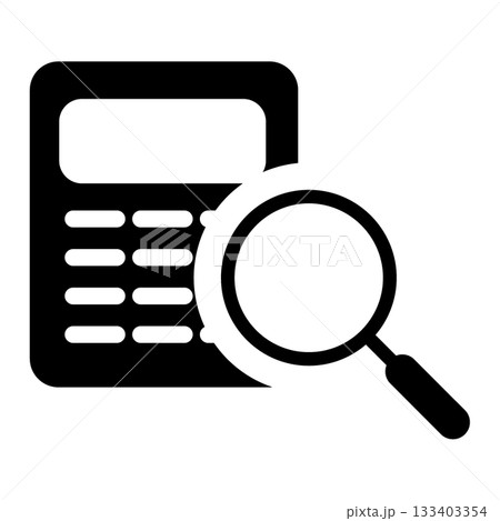 査定・見積もりのシルエットアイコン 133403354