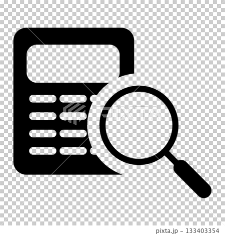 査定・見積もりのシルエットアイコン 133403354