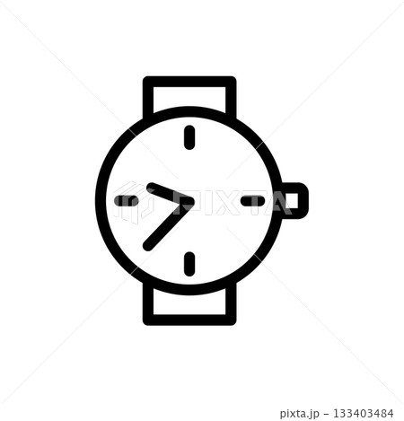 高級腕時計の線画アイコン 133403484