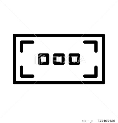 商品券・ギフト券の線画アイコン 商品券・ギフト券の線画アイコン 133403486