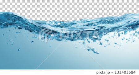 Underwater Blue Water with Air Bubbles Underwater Blue Water with Air Bubbles 133403684