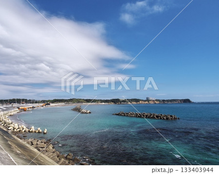 志摩半島 ゆうやけパール街道沿いの大野浜から大王岬への眺め 志摩半島 ゆうやけパール街道沿いの大野浜から大王岬への眺め 133403944