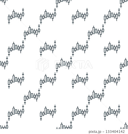 Cryto Price Chart vector Trading and Investment linear seamless pattern 133404142