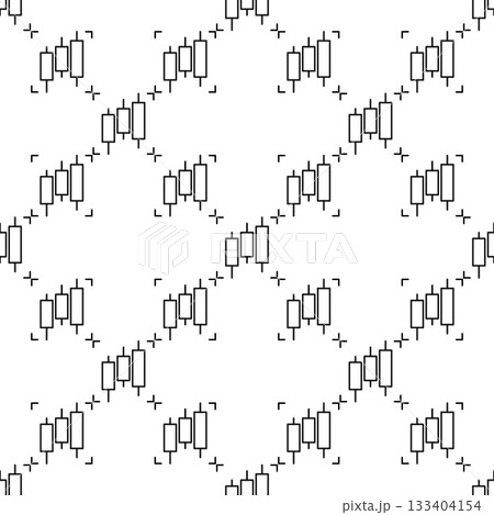 Price Chart with three candles vector Trading and Investment minimal linear seamless pattern Price Chart with three candles vector Trading and Investment minimal linear seamless pattern 133404154
