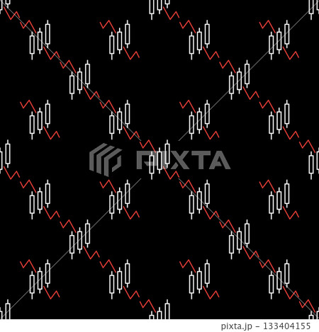 Price Chart with three candles vector Trading and Investment linear seamless pattern Price Chart with three candles vector Trading and Investment linear seamless pattern 133404155