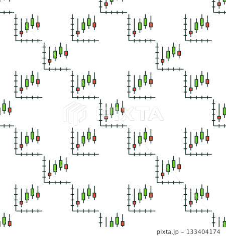 Vector Stock Chart colored minimal seamless pattern 133404174