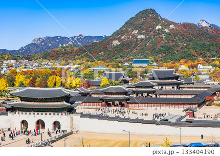 秋のソウル　景福宮（キョンボックン） 133404190