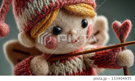 Cute Knitted Cupid Doll. 133404935