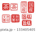 スタンプ風かすれたベクター文字のセット 133405405