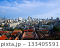 Bangkok cityscape seen from Loha Prasat Metal Palace in Wat Ratchanatdaram, Bangkok Thailand 133405591
