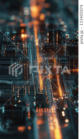 Abstract Technology Circuit Board Close up Abstract Technology Circuit Board Close up 133405974