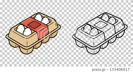 シンプルな卵のアイコンイラスト 133406017