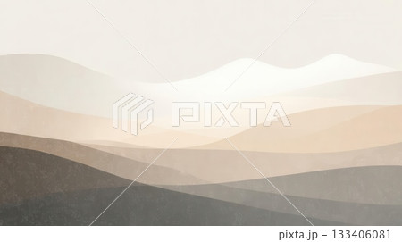 Abstract Hills in Earth Tones Layers 133406081