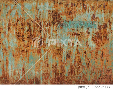 錆びた鉄板 133406455
