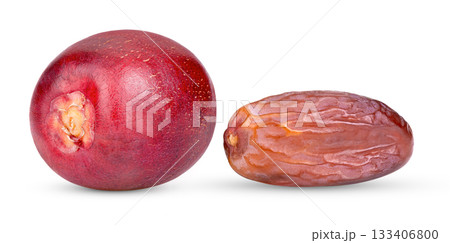 dates fruits isolated on white background ( image from camera ) dates fruits isolated on white background ( image from camera ) 133406800
