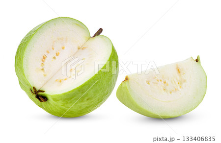 guava isolated on white background ( image from camera ) guava isolated on white background ( image from camera ) 133406835