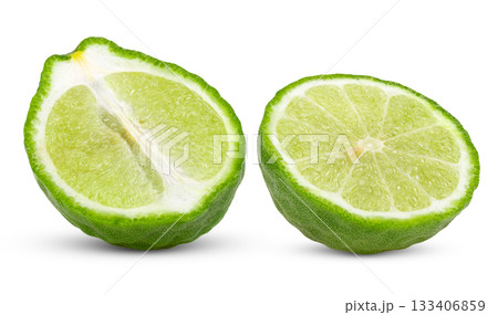 Bergamot isolated on white background ( image from camera ) Bergamot isolated on white background ( image from camera ) 133406859