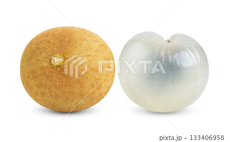 longan isolated on white background ( image from camera ) 133406958