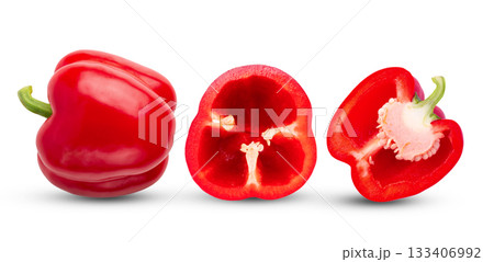 red pepper isolated on white background ( image from camera ) red pepper isolated on white background ( image from camera ) 133406992