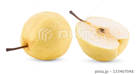 pear isolated on white background ( image from camera ) 133407048