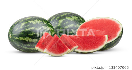 watermelon isolated on white background (Image from camera) watermelon isolated on white background (Image from camera) 133407066