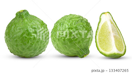 Bergamot isolated on white background Bergamot isolated on white background 133407265