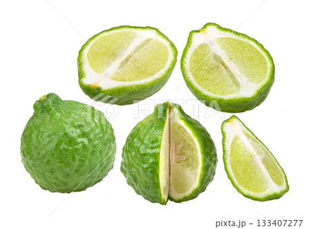 Bergamot isolated on white background Bergamot isolated on white background 133407277