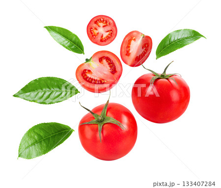 tomato isolated on white background tomato isolated on white background 133407284