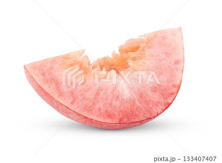 Pink Peach isolated on white background Pink Peach isolated on white background 133407407