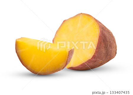 yam potato isolated on white background 133407435