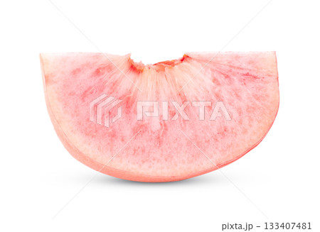 Peach isolated on white background Peach isolated on white background 133407481