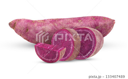 yam potato isolated on white background 133407489