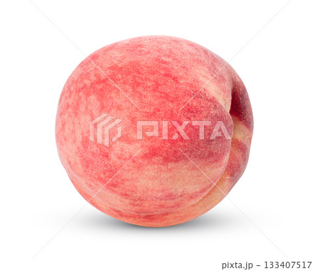 Peach isolated on white background 133407517