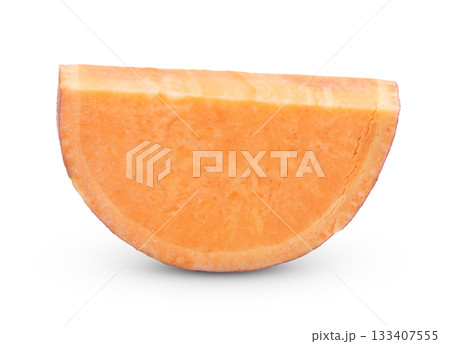 yam potato isolated on white background 133407555