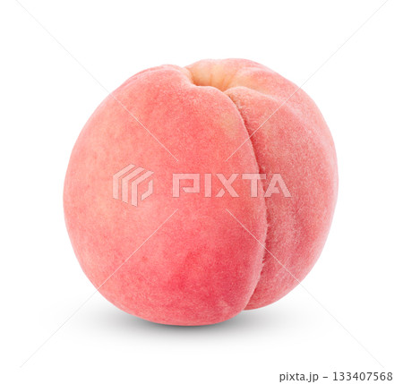 Peach isolated on white background Peach isolated on white background 133407568