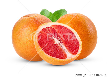 grapefruit isolated on white background 133407603