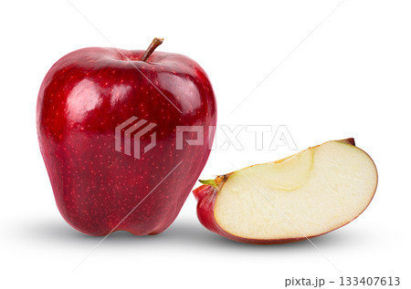 apple isolated on white background apple isolated on white background 133407613