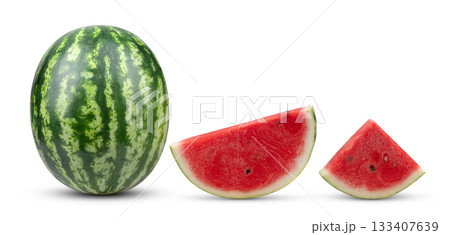 watermelon isolated on white background 133407639