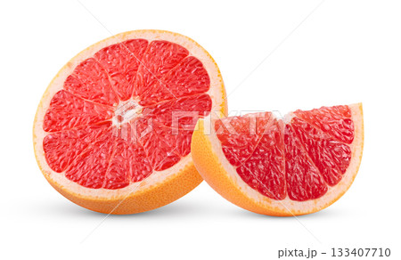 grapefruit isolated on white background 133407710