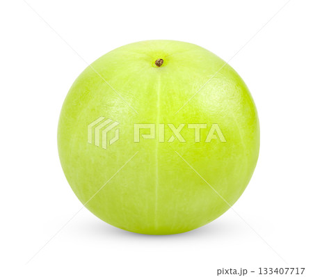 Fresh Indian gooseberries on white background Fresh Indian gooseberries on white background 133407717