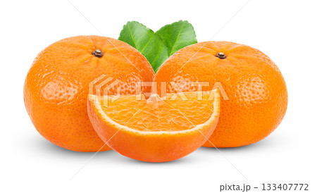 orange fruit isolated on white background 133407772