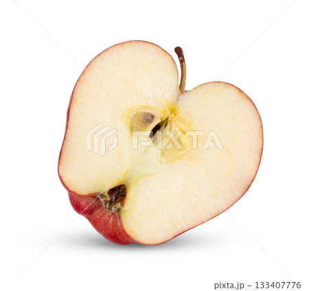 half apple isolated on white background half apple isolated on white background 133407776